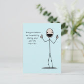 Herzlichen Glückwunsch zu Ihrem erfolgreichen Absc Postkarte (Stehend Vorderseite)