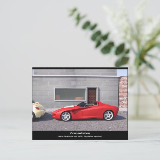 Herzlichen Glückwunsch zu Ihrem Führerschein (Engl Postkarte (Stehend Vorderseite)