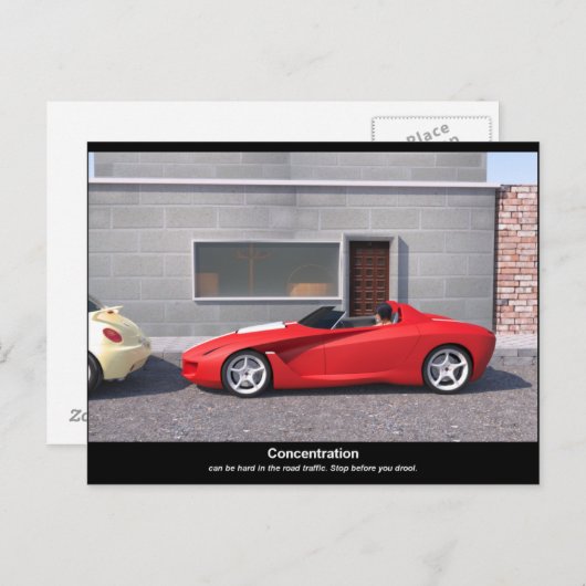 Herzlichen Glückwunsch zu Ihrem Führerschein (Engl Postkarte (Vorne/Hinten)