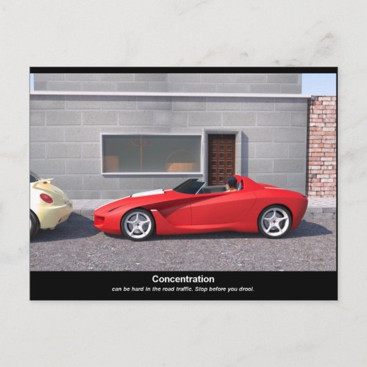 Herzlichen Glückwunsch zu Ihrem Führerschein (Engl Postkarte (Vorderseite)