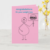 Herzlichen Glückwunsch zu Ihrem Gewichtsverlust lu Karte (Gelbe Blume)