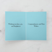 Herzlichen Glückwunsch zu Ihrem Hochzeitstag Karte (Innenseite)