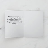 Herzlichen Glückwunsch zu Ihrem Hochzeitstag Karte (Innenseite)