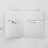 Herzlichen Glückwunsch zu Ihrem Hochzeitstag Karte (Innenseite)