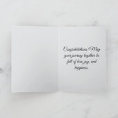 Herzlichen Glückwunsch zu Ihrem Hochzeitstag Karte (Innenseite)