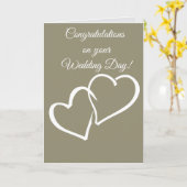 Herzlichen Glückwunsch zu Ihrem Hochzeitstag Karte (Gelbe Blume)