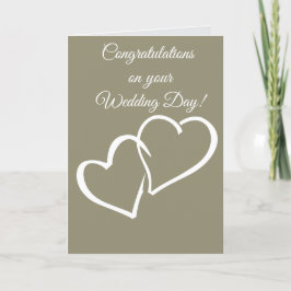 Herzlichen Glückwunsch zu Ihrem Hochzeitstag Karte