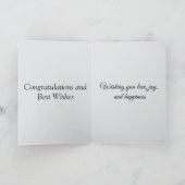 Herzlichen Glückwunsch zu Ihrem Hochzeitstag Karte (Innenseite)