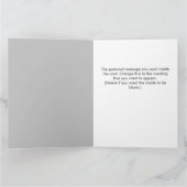 Herzlichen Glückwunsch zu Ihrem Hochzeitstag Karte (Innenseite)