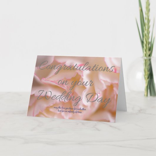 Herzlichen Glückwunsch zu Ihrem Hochzeitstag Karte (Vorderseite)