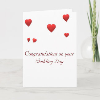 Herzlichen Glückwunsch zu Ihrem Hochzeitstag Karte