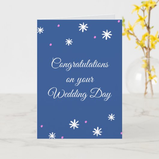 Herzlichen Glückwunsch zu Ihrem Hochzeitstag Karte (Gelbe Blume)