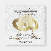 Herzlichen Glückwunsch zu Ihrem Hochzeitstag Magnet (Vorne)