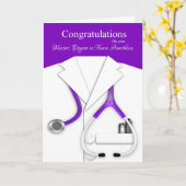 Herzlichen Glückwunsch zu Ihrem Master-Abschluss i Karte (Gelbe Blume)