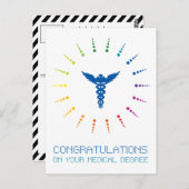 Herzlichen Glückwunsch zu Ihrem medizinischen Absc Postkarte (Vorne/Hinten)