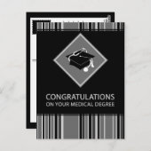 Herzlichen Glückwunsch zu Ihrem medizinischen Absc Postkarte (Vorne/Hinten)