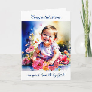 Herzlichen Glückwunsch zu Ihrem neuen Baby Girl Karte