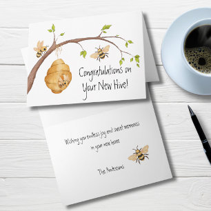 Herzlichen Glückwunsch zu Ihrem neuen Bienenstock  Karte