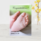 Herzlichen Glückwunsch zu Ihrem neuen Freudenbünde Karte (Gelbe Blume)