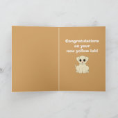 Herzlichen Glückwunsch zu Ihrem neuen Gelbe Labrad Karte (Innenseite)