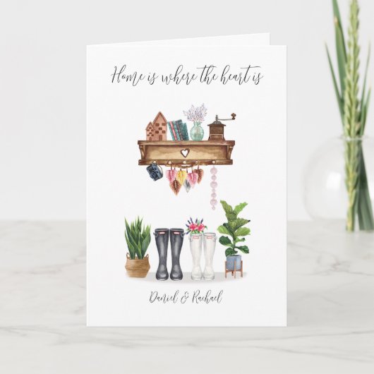 Herzlichen Glückwunsch zu Ihrem neuen Haus Karte (Vorderseite)