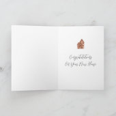 Herzlichen Glückwunsch zu Ihrem neuen Haus Karte (Innenseite)