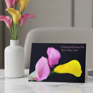 Herzlichen Glückwunsch zu Ihrem neuen Job Calla Li Karte