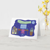 Herzlichen Glückwunsch zu Ihrem neuen Job | Desk-S Karte (Gelbe Blume)