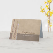 Herzlichen Glückwunsch zu Ihrem neuen Job Karte (Gelbe Blume)