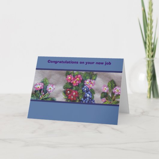 Herzlichen Glückwunsch zu Ihrem neuen Job Karte (Vorderseite)