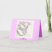 Herzlichen Glückwunsch zu Ihrem neuen Kitten, Pink Karte (Rückseite)