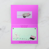 Herzlichen Glückwunsch zu Ihrem neuen Kitten, Pink Karte (Innenseite)