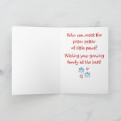 Herzlichen Glückwunsch zu Ihrem neuen Welpe Karte (Innenseite)