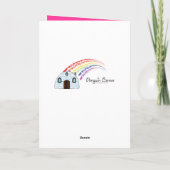 Herzlichen Glückwunsch zu Ihrem neuen Welpe Karte (Rückseite)