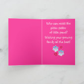 Herzlichen Glückwunsch zu Ihrem neuen Welpe Karte (Innenseite)