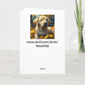 Herzlichen Glückwunsch zu Ihrem neuen Welpen-Hund Karte (Rückseite)