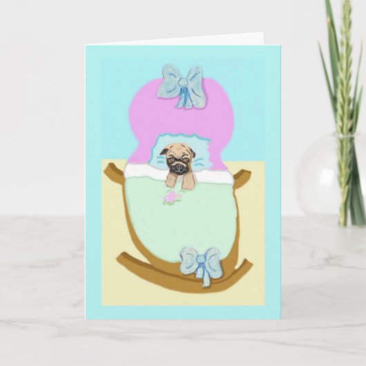 Herzlichen Glückwunsch zu Ihrem neuen Welpen Karte (Vorderseite)