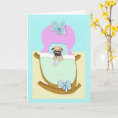 Herzlichen Glückwunsch zu Ihrem neuen Welpen Karte (Gelbe Blume)