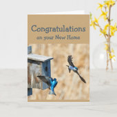 Herzlichen Glückwunsch zu Ihrem neuen Zuhause Fun  Karte (Gelbe Blume)