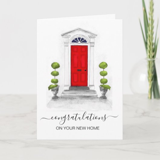 Herzlichen Glückwunsch zu Ihrem neuen Zuhause Real Karte (Vorderseite)