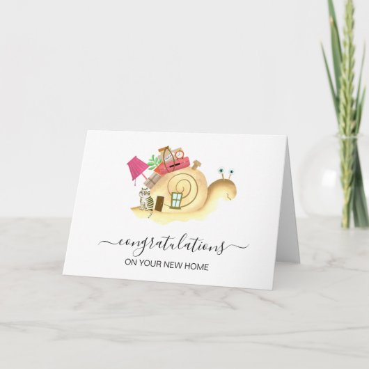 Herzlichen Glückwunsch zu Ihrem neuen Zuhause Real Karte (Vorderseite)