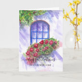 Herzlichen Glückwunsch zu Ihrem neuen Zuhause Real Karte (Gelbe Blume)