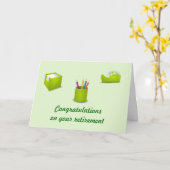 Herzlichen Glückwunsch zu Ihrem Ruhestand Karte (Gelbe Blume)