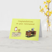 Herzlichen Glückwunsch zu Ihrem Ruhestand Karte (Gelbe Blume)