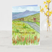 Herzlichen Glückwunsch zu Ihrem Ruhestandswanderwe Karte (Gelbe Blume)