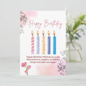 Herzlichen Glückwunsch zu Ihrem Sondertag Einladung (Stehend Vorderseite)