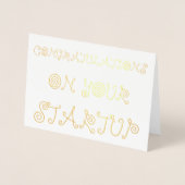 Herzlichen Glückwunsch zu Ihrem Start Folienkarte (Vorderseite)