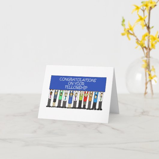 Herzlichen Glückwunsch zu Ihrem Stipendium Karte (Gelbe Blume)