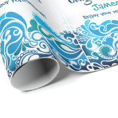 Herzlichen Glückwunsch zu Ihrem Text Name-Registri Geschenkpapier (Rolleneckpunkt)