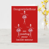 Herzlichen Glückwunsch zu Ihren Ballettprüfungen Karte (Gelbe Blume)